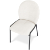 Buy Dining Chair - Bouclé Fabric Upholstery - Toler White 60627 in the Europe