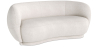 Buy Curved Sofa - 3 Seater - Boucle Fabric - Onda White 60628 home delivery
