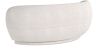Buy Curved Sofa - 3 Seater - Boucle Fabric - Onda White 60628 - prices