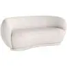 Buy Curved Sofa - 3 Seater - Boucle Fabric - Onda White 60628 - prices