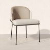 Buy Dining Chair - Upholstered in Fabric - Ruma Beige 60699 - prices