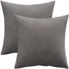 Buy Pack of 2 velvet cushions - cover and filling - Lenay Dark blue 60631 - in the EU