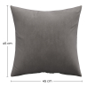 Buy Pack of 4 velvet cushions - cover and filling - Lenay Grey 60632 - in the EU
