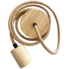 Buy Hanging Lamp Cable in Jute and Wood - 200cm - Lewis Natural 60633 - in the EU