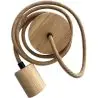Buy Hanging Lamp Cable in Jute and Wood - 200cm - Lewis Natural 60633 - in the EU