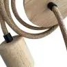 Buy Hanging Lamp Cable in Jute and Wood - 200cm - Lewis Natural 60633 at MyFaktory