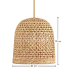 Buy Rattan Ceiling Lamp - Boho Bali Design Pendant Lamp - 30cm - Carva Natural 60634 at MyFaktory