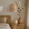 Buy Rattan Ceiling Lamp - Boho Bali Design Pendant Lamp - 30cm - Carva Natural 60634 - prices