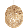 Buy Rattan Ceiling Lamp - Boho Bali Design Pendant Lamp - 30cm - Carva Natural 60634 in the Europe