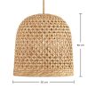 Buy Rattan Ceiling Lamp - Boho Bali Design Pendant Lamp - 50cm - Carva Natural 60635 home delivery