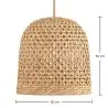 Buy Rattan Ceiling Lamp - Boho Bali Design Pendant Lamp - 50cm - Carva Natural 60635 home delivery