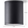 Buy Ceiling Wall Lamp Outdoor LED Spotlight - Ilua Black 60638 - prices