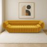 Buy Velvet Upholstered Sofa - 3/4 seats - Lumun Yellow 60640 - prices