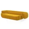 Buy Velvet Upholstered Sofa - 3/4 seats - Lumun Yellow 60640 in the Europe