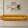 Buy Velvet Upholstered Sofa - 4/5 seats - Lumun Yellow 60641 at MyFaktory