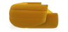 Buy Velvet Upholstered Sofa - 4/5 seats - Lumun Yellow 60641 home delivery
