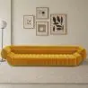Buy Velvet Upholstered Sofa - 4/5 seats - Lumun Yellow 60641 - prices