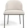Buy Dining Chair - Upholstered in Bouclé Fabric - Duma White 60645 - in the EU
