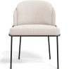 Buy Dining Chair - Upholstered in Bouclé Fabric - Duma White 60645 - in the EU