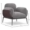 Buy Upholstered Velvet Armchair - Iura Dark grey 60650 - in the EU