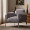 Buy Upholstered Velvet Armchair - Iura Dark grey 60650 - prices