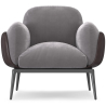 Buy Upholstered Velvet Armchair - Iura Chocolate 60650 - in the EU