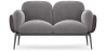 Buy 2-Seater Sofa - Upholstered in Velvet - Greda Dark grey 60651 - in the EU