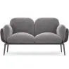 Buy 2-Seater Sofa - Upholstered in Velvet - Greda Dark grey 60651 - in the EU