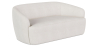 Buy Curved Sofa - 2 Seater - Boucle Fabric - Curva White 60629 in the Europe