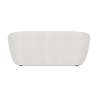 Buy Curved Sofa - 2 Seater - Boucle Fabric - Curva White 60629 - in the EU