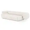 Buy Bouclé Fabric Upholstered Sofa - 3/4 Seats - Lumun White 60655 in the Europe
