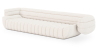 Buy Bouclé Fabric Upholstered Sofa - 4/5 Seats - Lumun White 60656 in the Europe