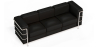 Buy 3-Seater Sofa - Upholstered in Vegan Leather - Bour Black 60659 home delivery