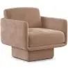 Buy Velvet Upholstered Armchair - Ren Cream 60698 - in the EU