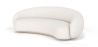 Buy Curved Bouclé Fabric Sofa - 3/4 Seats - Nathan White 60690 in the Europe