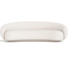 Buy Curved Bouclé Fabric Sofa - 3/4 Seats - Nathan White 60690 at MyFaktory