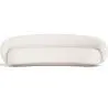 Buy Curved Bouclé Fabric Sofa - 3/4 Seats - Nathan White 60690 - in the EU