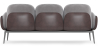 Buy 3-Seater Sofa - Upholstered in Velvet - Greda Dark grey 60652 home delivery