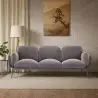 Buy 3-Seater Sofa - Upholstered in Velvet - Greda Dark grey 60652 - prices