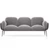 Buy 3-Seater Sofa - Upholstered in Velvet - Greda Dark grey 60652 - in the EU