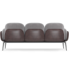 Buy 3-Seater Sofa - Upholstered in Velvet - Greda Light grey 60652 in the Europe
