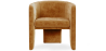 Buy Velvet Upholstered Armchair - Connor Mustard 60700 at MyFaktory