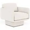 Buy Bouclé Upholstered Armchair - Chair - Ren White 61000 in the Europe