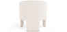 Buy Design Armchair - Bouclé Fabric Upholstered Armchair - Devon White 60701 - prices