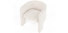 Buy Design Armchair - Bouclé Fabric Upholstered Armchair - Devon White 60701 with a guarantee