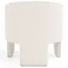 Buy Design Armchair - Bouclé Fabric Upholstered Armchair - Devon White 60701 - in the EU