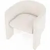 Buy Design Armchair - Bouclé Fabric Upholstered Armchair - Devon White 60701 home delivery
