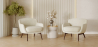 Buy Bouclé Upholstered Armchair - Selvi White 60695 - prices