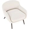 Buy Bouclé Upholstered Armchair - Selvi White 60695 in the Europe