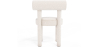 Buy Dining Chair - Upholstered in Bouclé Fabric - Reece White 60709 with a guarantee
